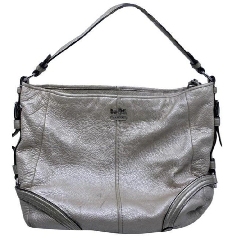 Coach Classic Off White Leather Shoulder Bag